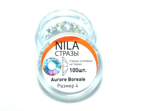 Стразы для дизайна ногтей Aurore Boreale 4 размер 1440шт