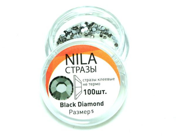 Стразы для дизайна ногтей Black Diamond 5 размер