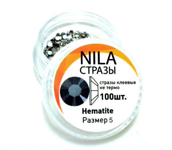 Стразы для дизайна ногтей Hematite 5 размер