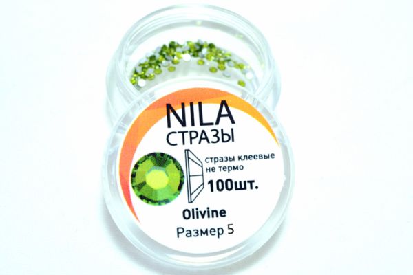 Стразы для дизайна ногтей Olivine 5 размер