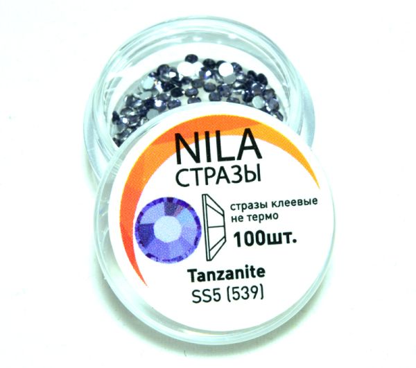 Стразы для дизайна ногтей Tanzanite 5 размер
