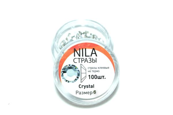 Стразы для дизайна ногтей Crystal 6 размер 100шт