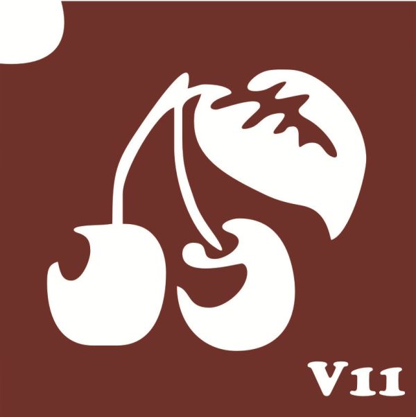 Трафарет для боди-арта 6*6см V011