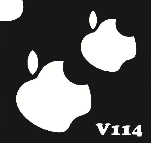 Трафарет для боди-арта 6*6см V114