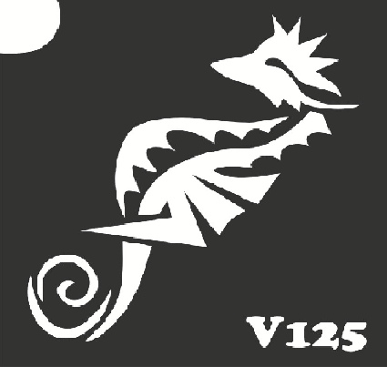 Трафарет для боди-арта 6*6см V125