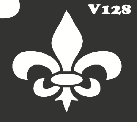 Трафарет для боди-арта 6*6см V128