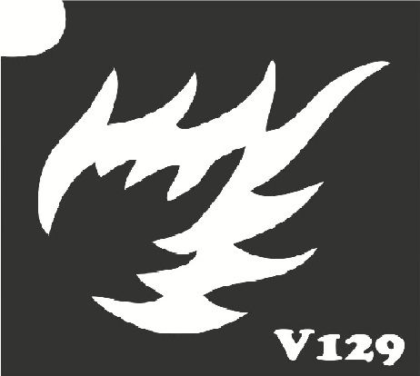 Трафарет для боди-арта 6*6см V129