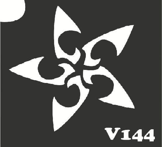Трафарет для боди-арта 6*6см V144