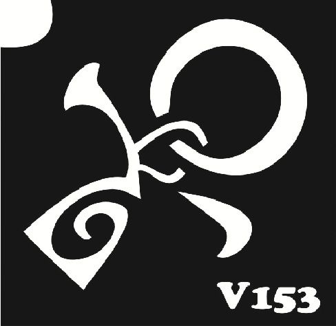 Трафарет для боди-арта 6*6см V153