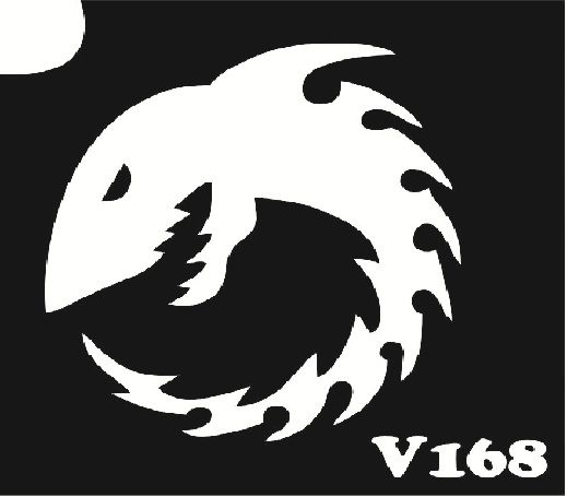 Трафарет для боди-арта 6*6см V168