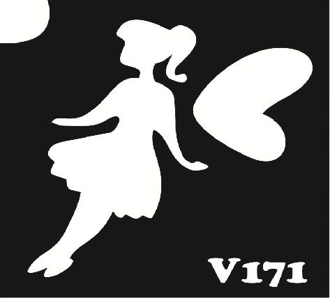 Трафарет для боди-арта 6*6см V171