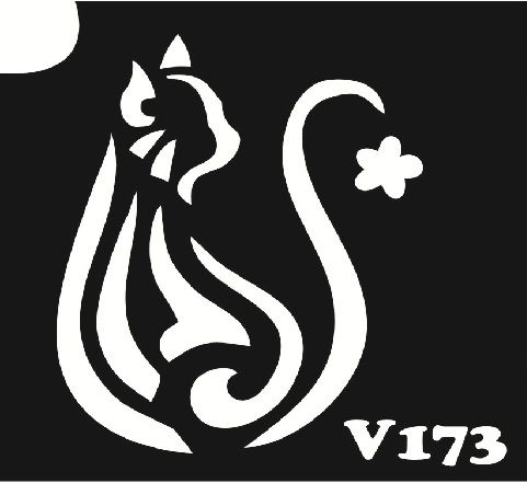 Трафарет для боди-арта 6*6см V173