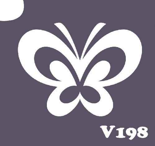 Трафарет для боди-арта 6*6см V198