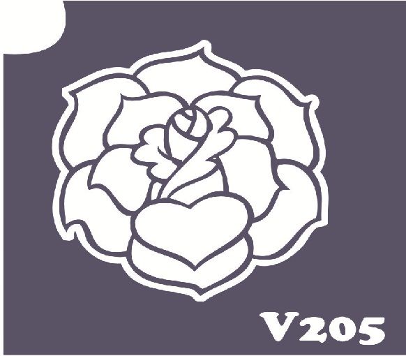 Трафарет для боди-арта 6*6см V205