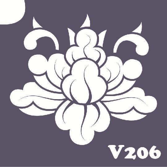 Трафарет для боди-арта 6*6см V206