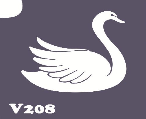 Трафарет для боди-арта 6*6см V208