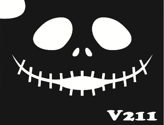 Трафарет для боди-арта 6*6см V211