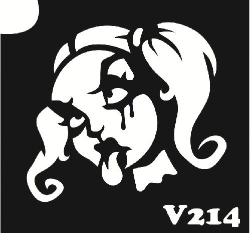 Трафарет для боді-арту 6*6см V214