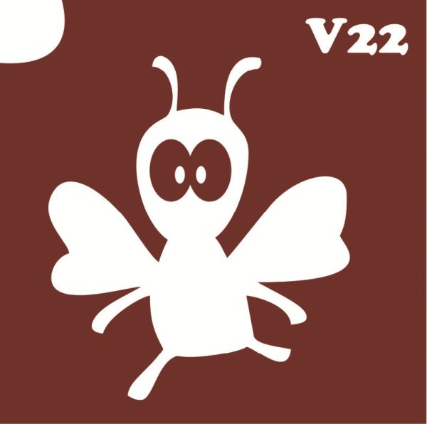 Трафарет для боди-арта 6*6см V022