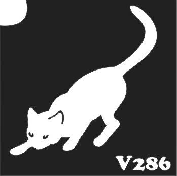Трафарет для боди-арта 6*6см V286