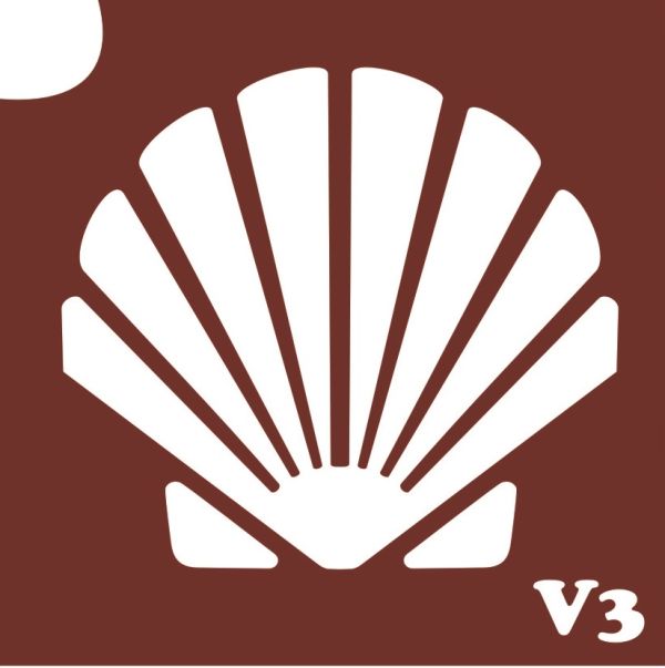 Трафарет для боди-арта 6*6см V003