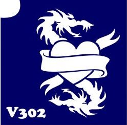 Трафарет для боди-арта 6*6см V302