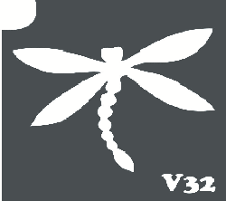 Трафарет для боди-арта 6*6см V032