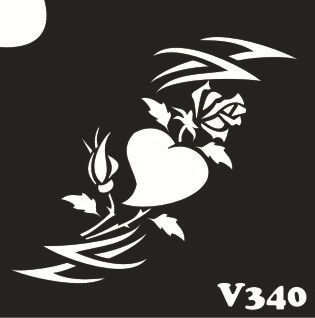 Трафарет для боди-арта 6*6см V340