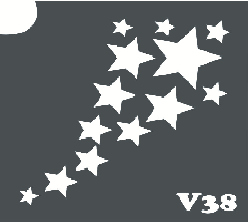 Трафарет для боди-арта 6*6см V038