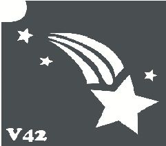 Трафарет для боди-арта 6*6см V042
