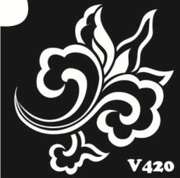 Трафарет для боди-арта 6*6см V420