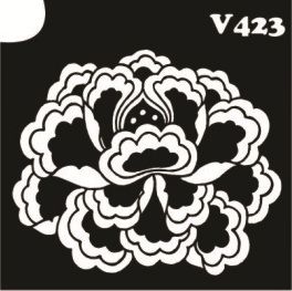 Трафарет для боди-арта 6*6см V423