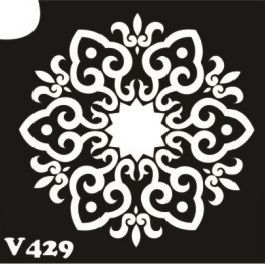 Трафарет для боди-арта 6*6см V429