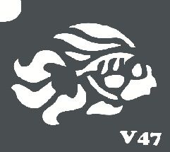 Трафарет для боди-арта 6*6см V047