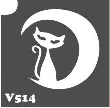 Трафарет для боді-арту 6*6см V514