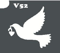 Трафарет для боди-арта 6*6см V052