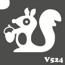 Трафарет для боді-арту 6*6см V524