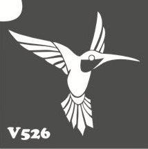 Трафарет для боди-арта 6*6см V526