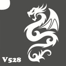 Трафарет для боді-арту 6*6см V528