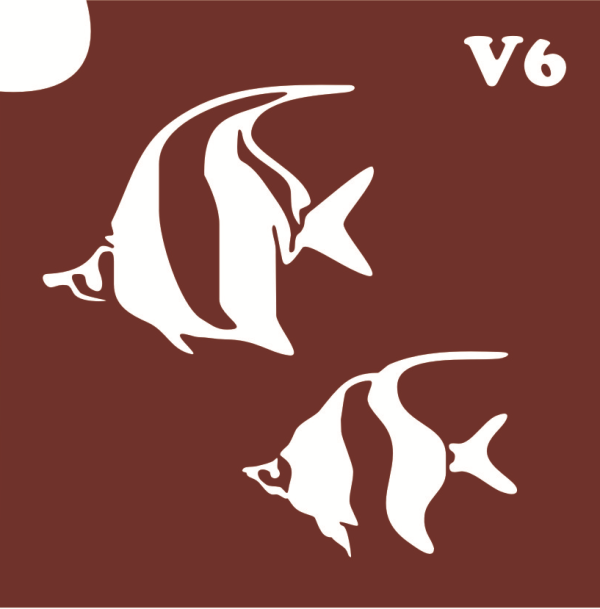 Трафарет для боди-арта 6*6см V006