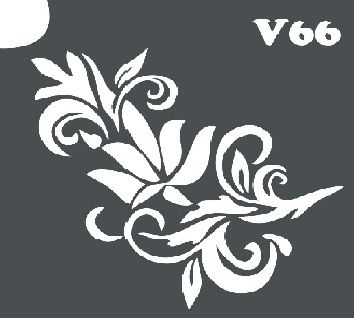 Трафарет для боди-арта 6*6см V066