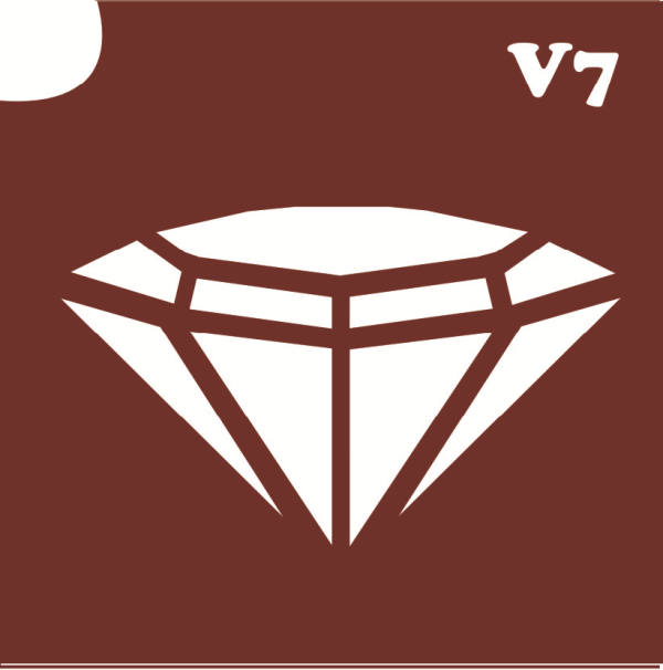 Трафарет для боди-арта 6*6см V007