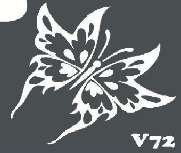 Трафарет для боди-арта 6*6см V072