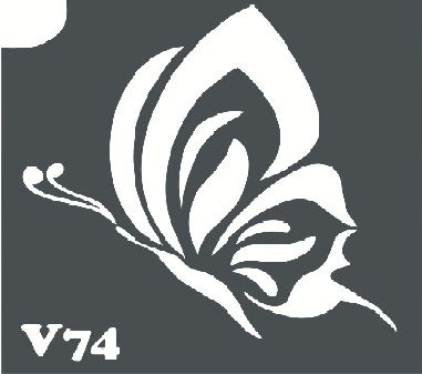 Трафарет для боди-арта 6*6см V074