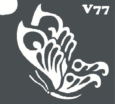 Трафарет для боди-арта 6*6см V077
