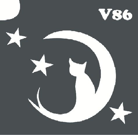 Трафарет для боди-арта 6*6см V086