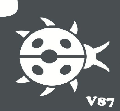 Трафарет для боди-арта 6*6см V087