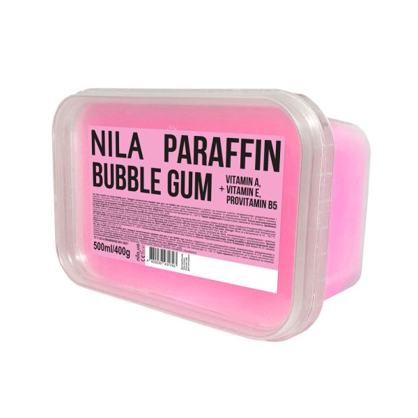Парафин для рук Nila твёрдый Buble Gum 500мл/400г